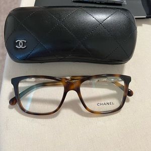 Chanel eyeglasses tortoise with mother of pearl
